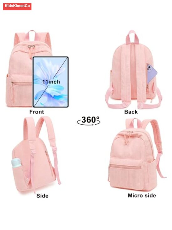 Mini Corduroy Backpack Purse 13\